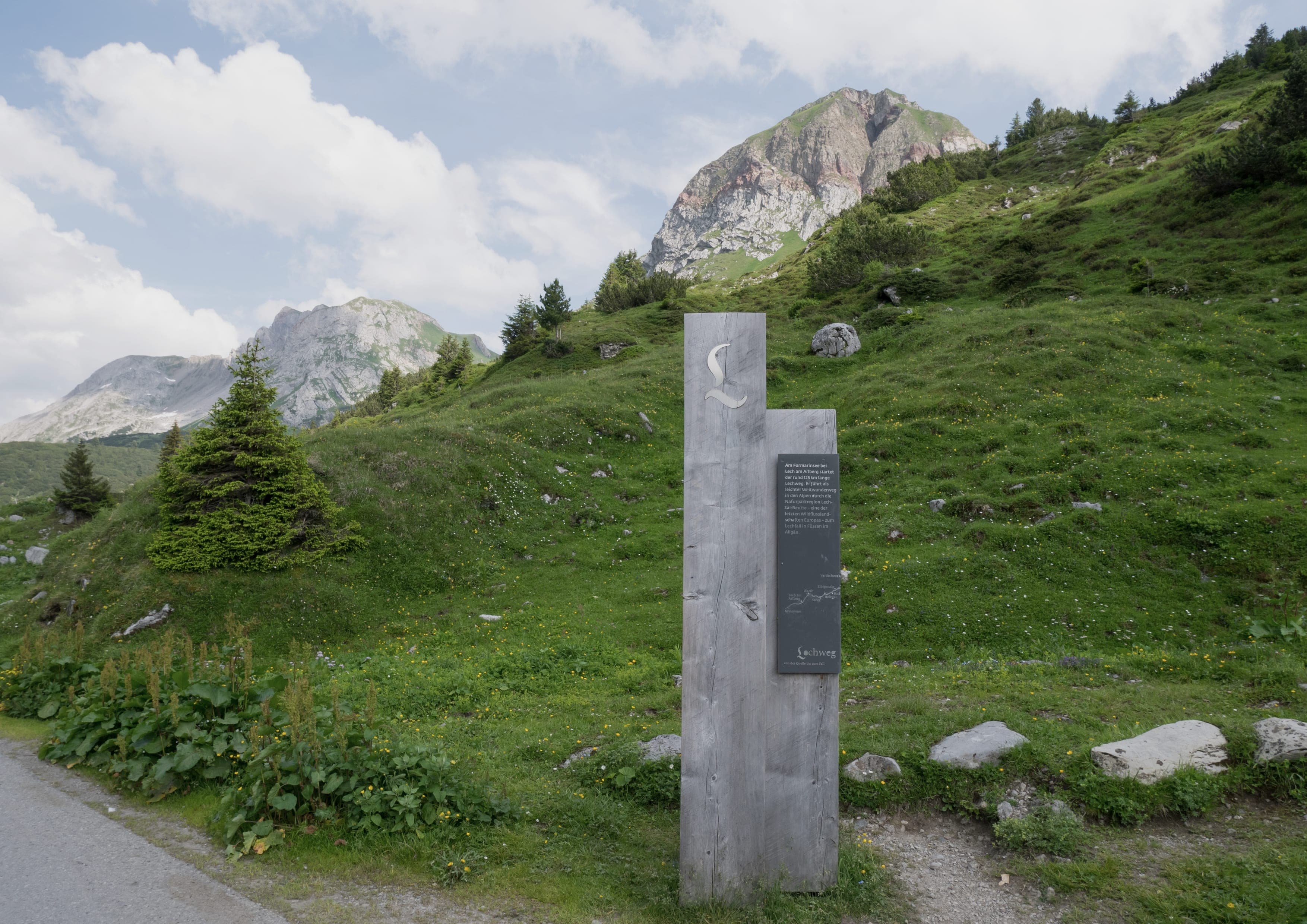 Lechweg landscape certificate route preview in Austria and Germany