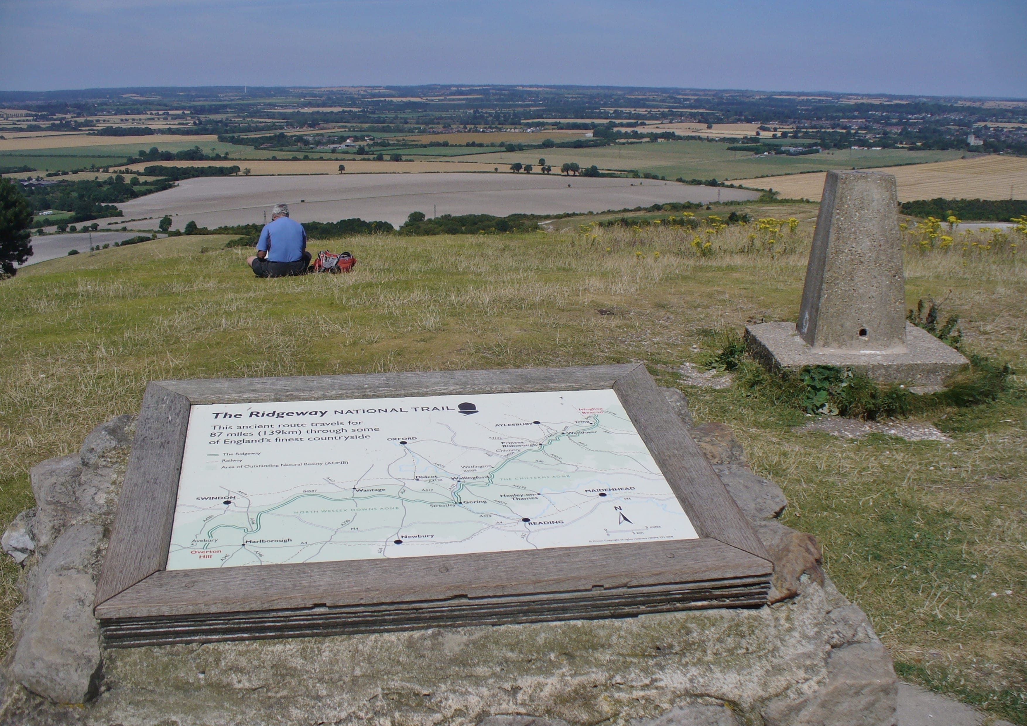 The Ridgeway landscape certificate route preview in United Kingdom