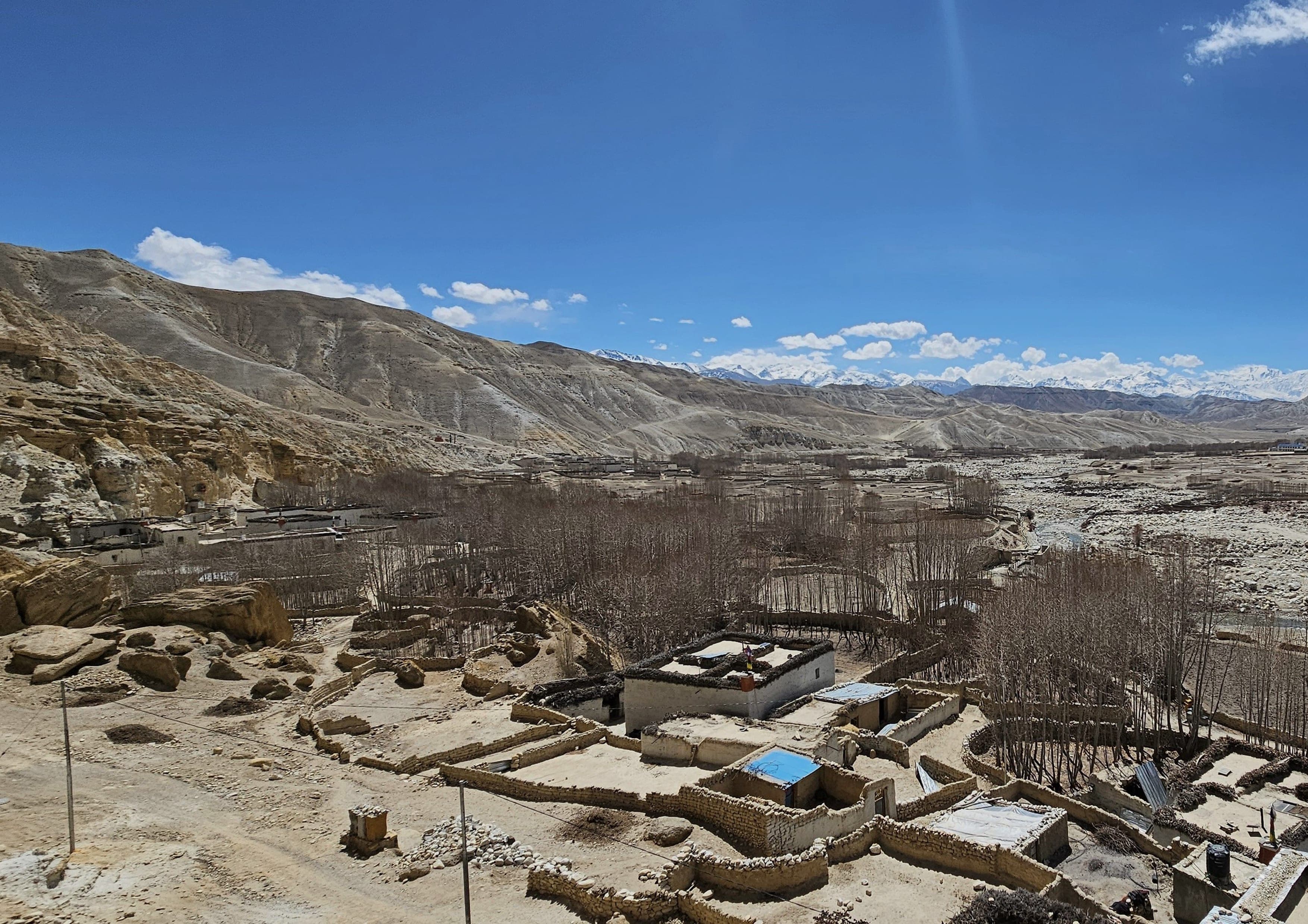 Upper Mustang Trek landscape certificate route preview in Nepal
