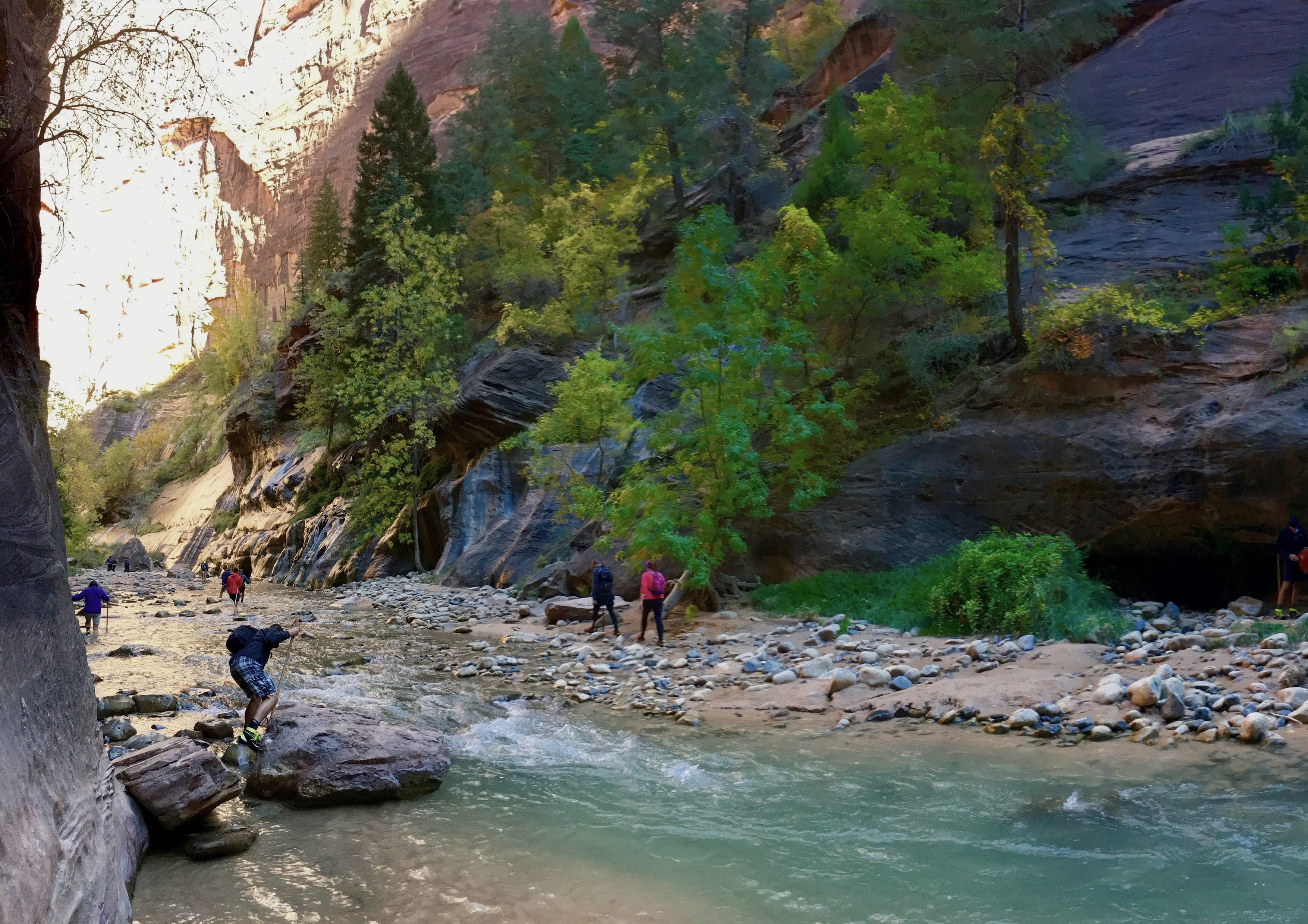 Zion Narrows Top-Down landscape certificate route preview in United States