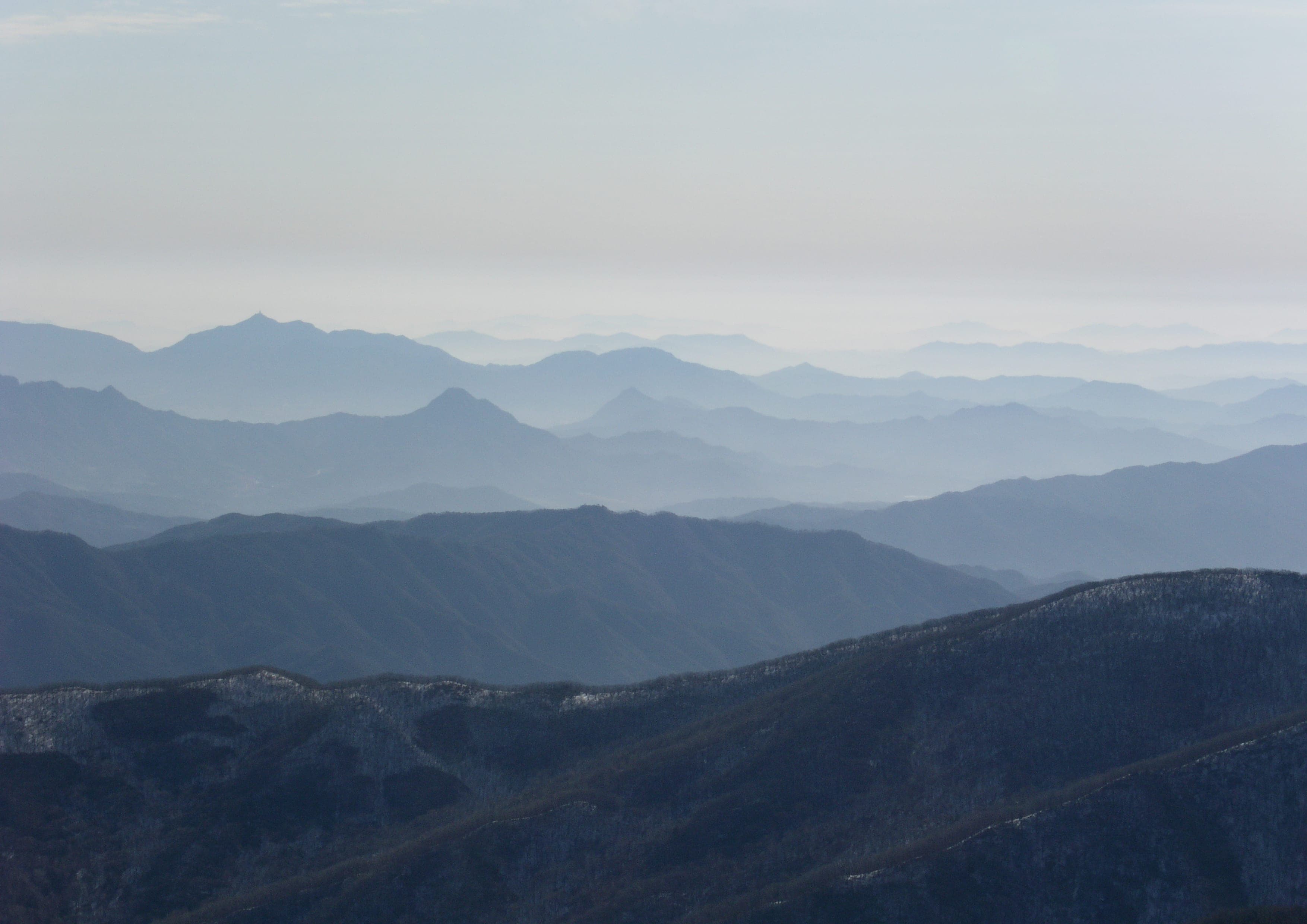 Baekdu-daegan South Korea Trail landscape certificate route preview in South Korea
