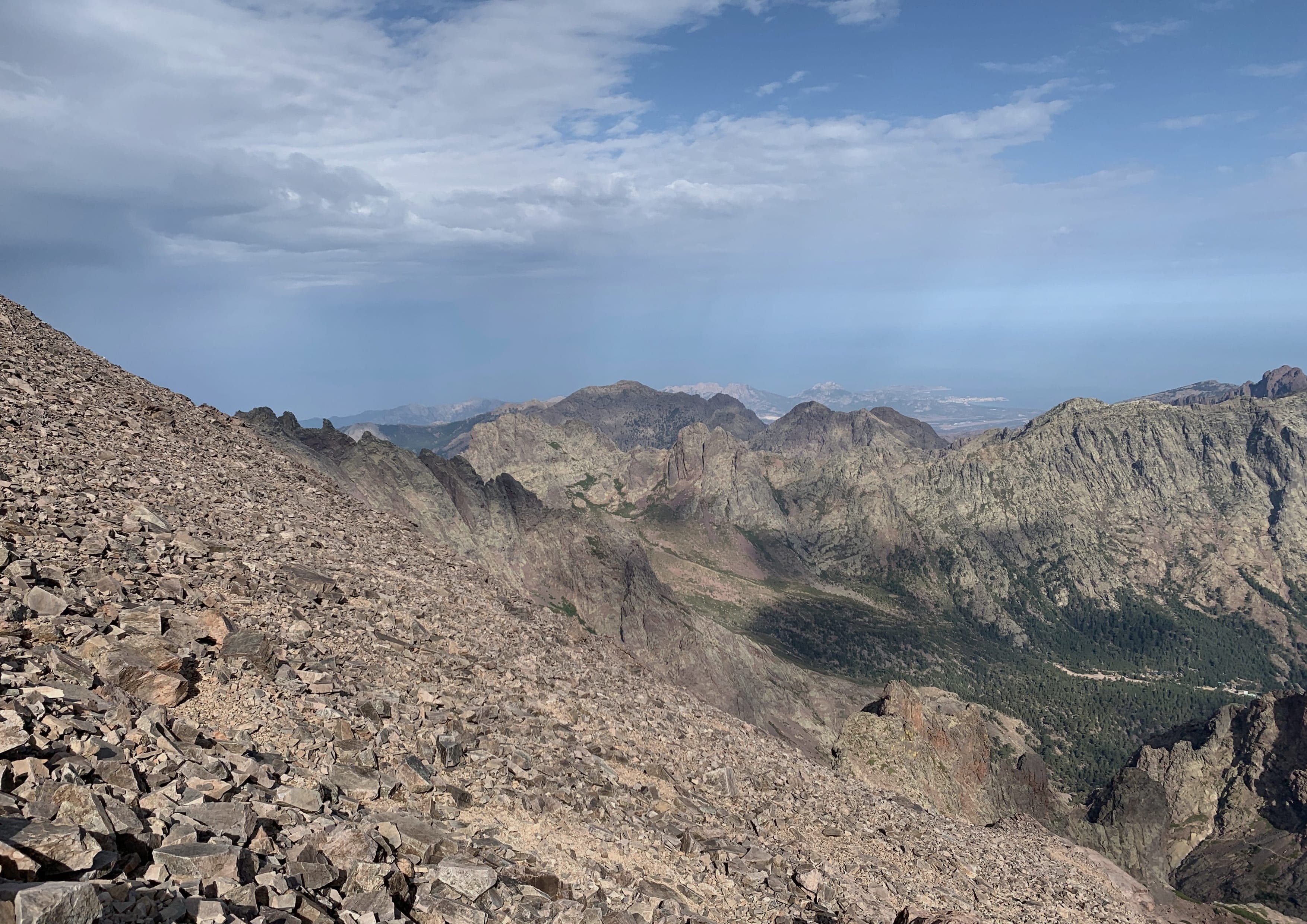 GR20 landscape certificate route preview in France