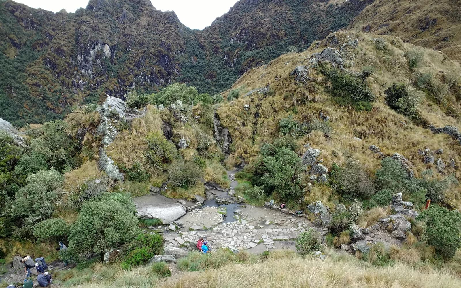 Inca Trail to Machu Picchu landscape certificate route preview in Peru