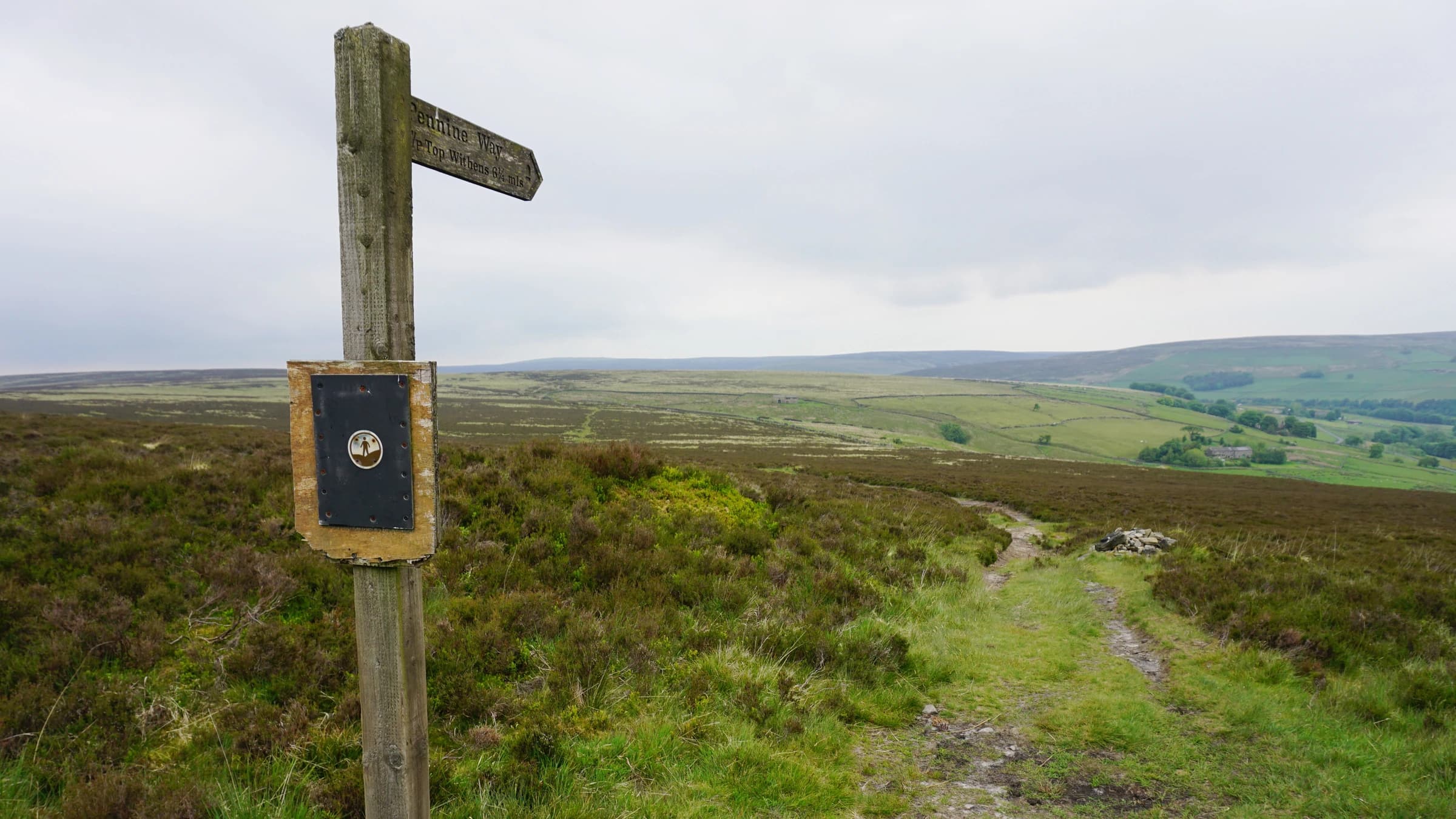 Pennine Way landscape certificate route preview in United Kingdom