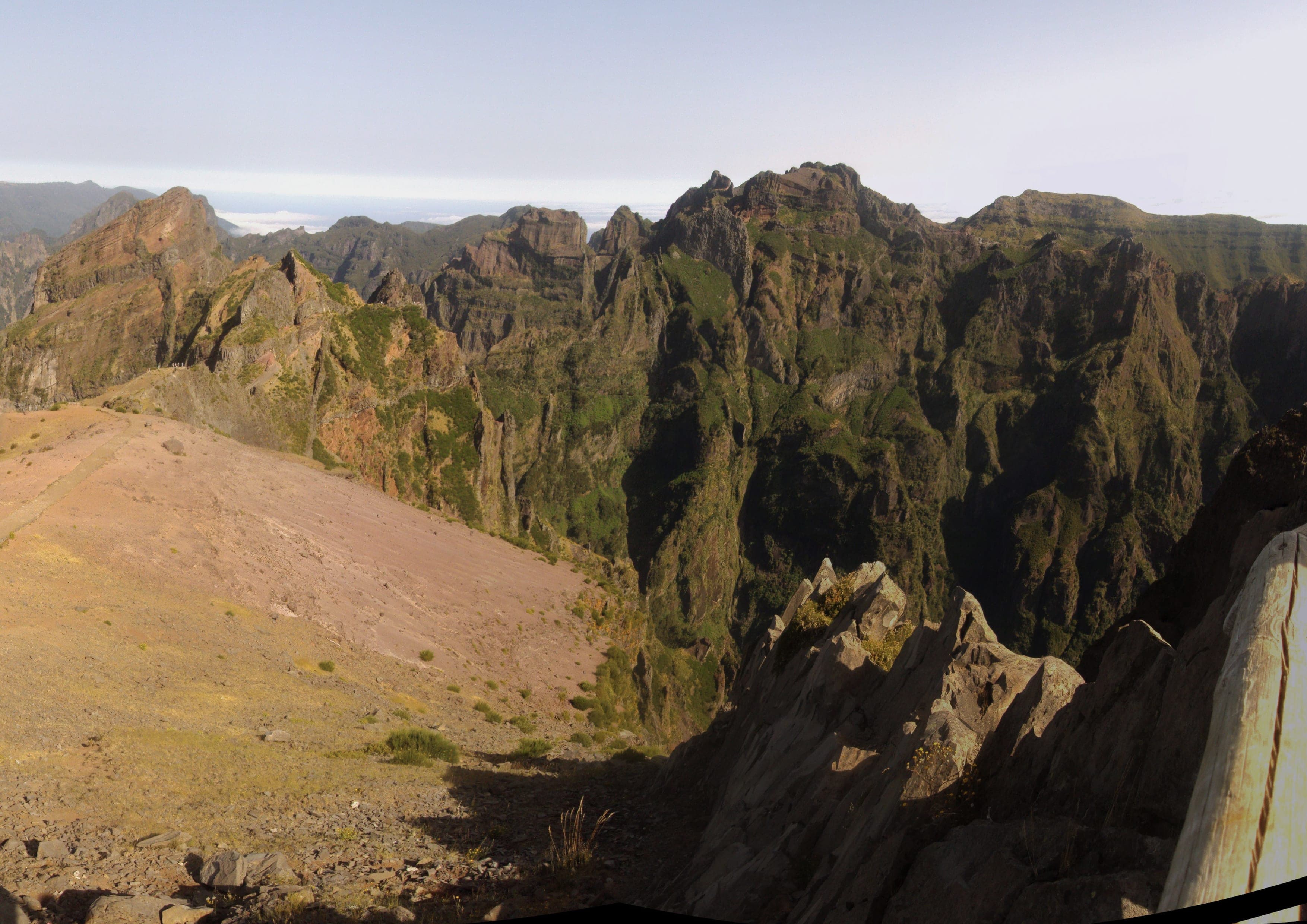 Pico do Arieiro to Pico Ruivo landscape certificate route preview in Portugal
