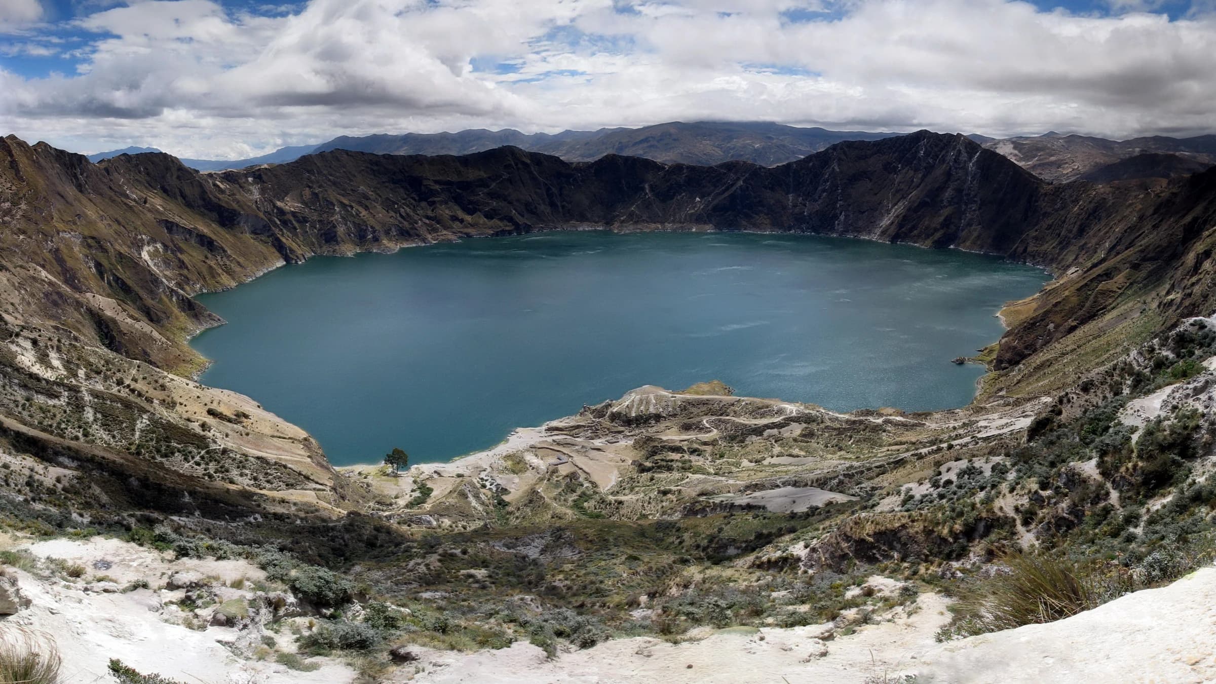 Quilotoa Loop landscape certificate route preview in Ecuador