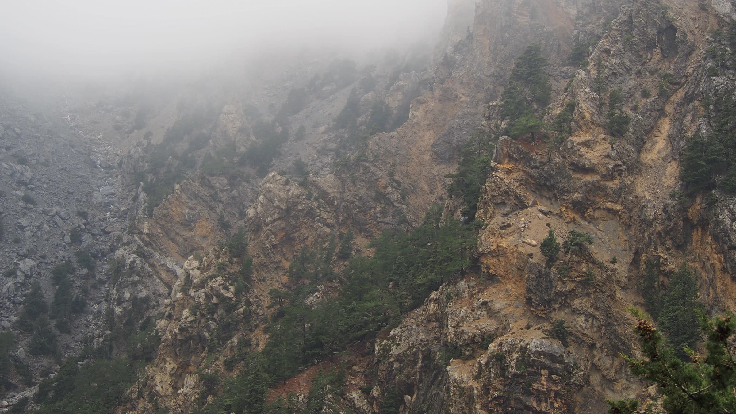 Samaria Gorge landscape certificate route preview in Greece