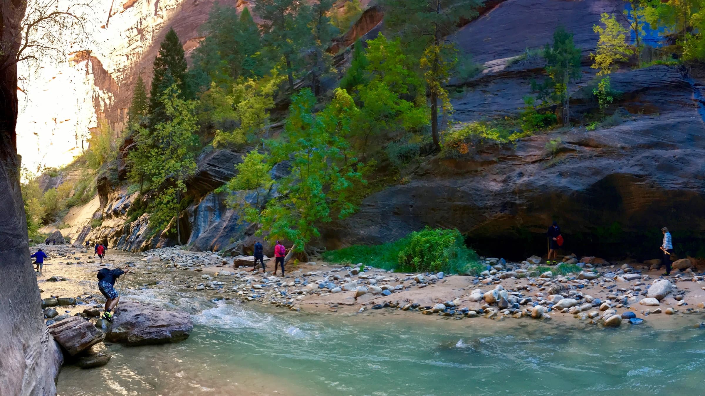 Zion Narrows Top-Down landscape certificate route preview in United States